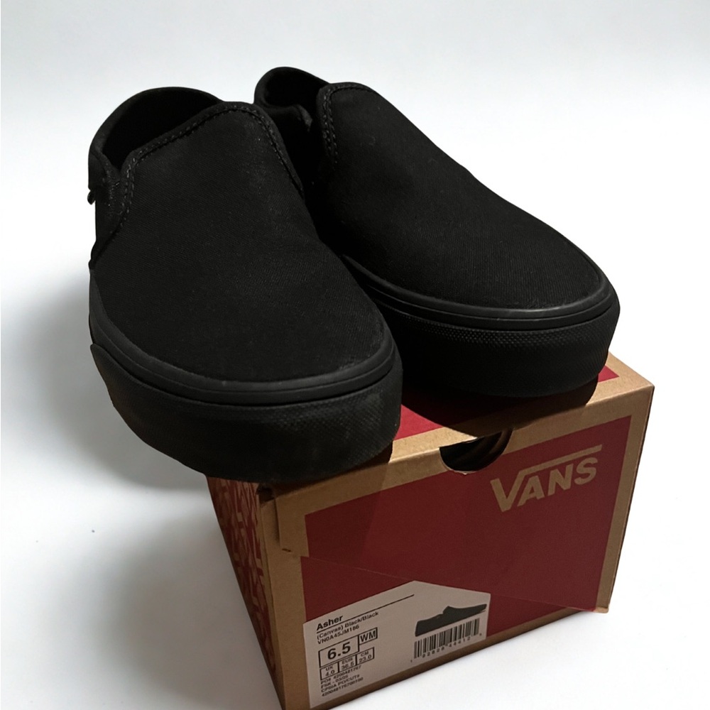 Vans Women's Black Slip-On Sneakers